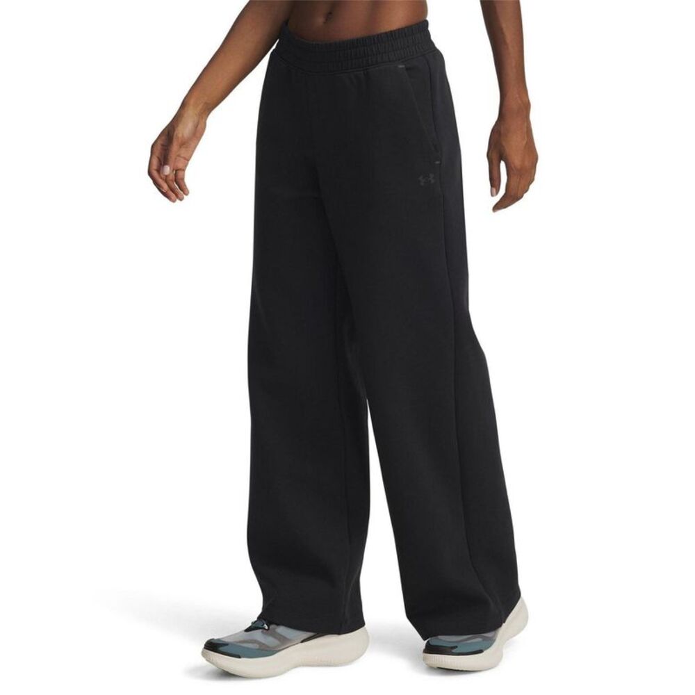 Under Armour Womens/Ladies Wide Leg Sweatpants / Black